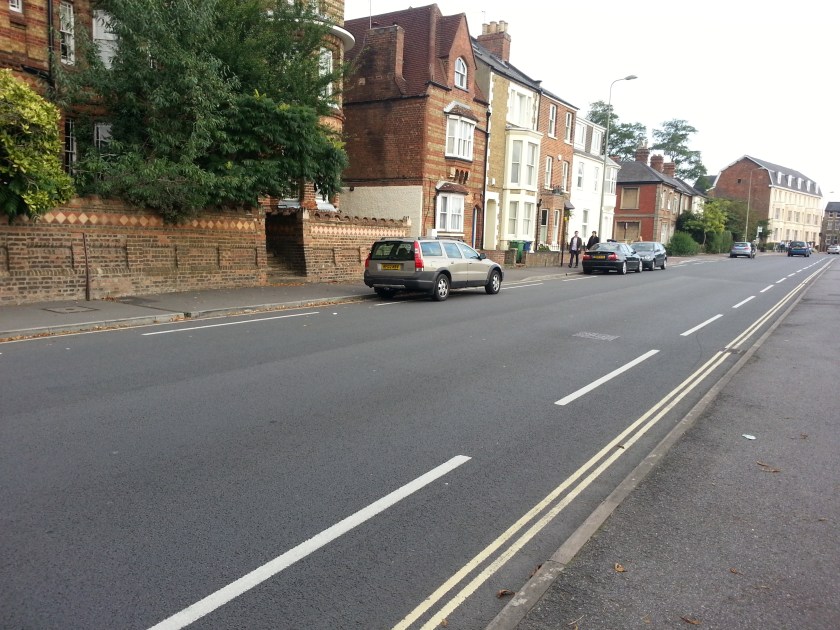Bicycle lane on Iffley Road
