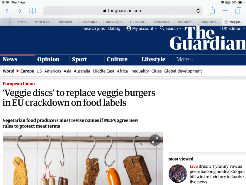 EU to ban meat and dairy names for plant-based foods